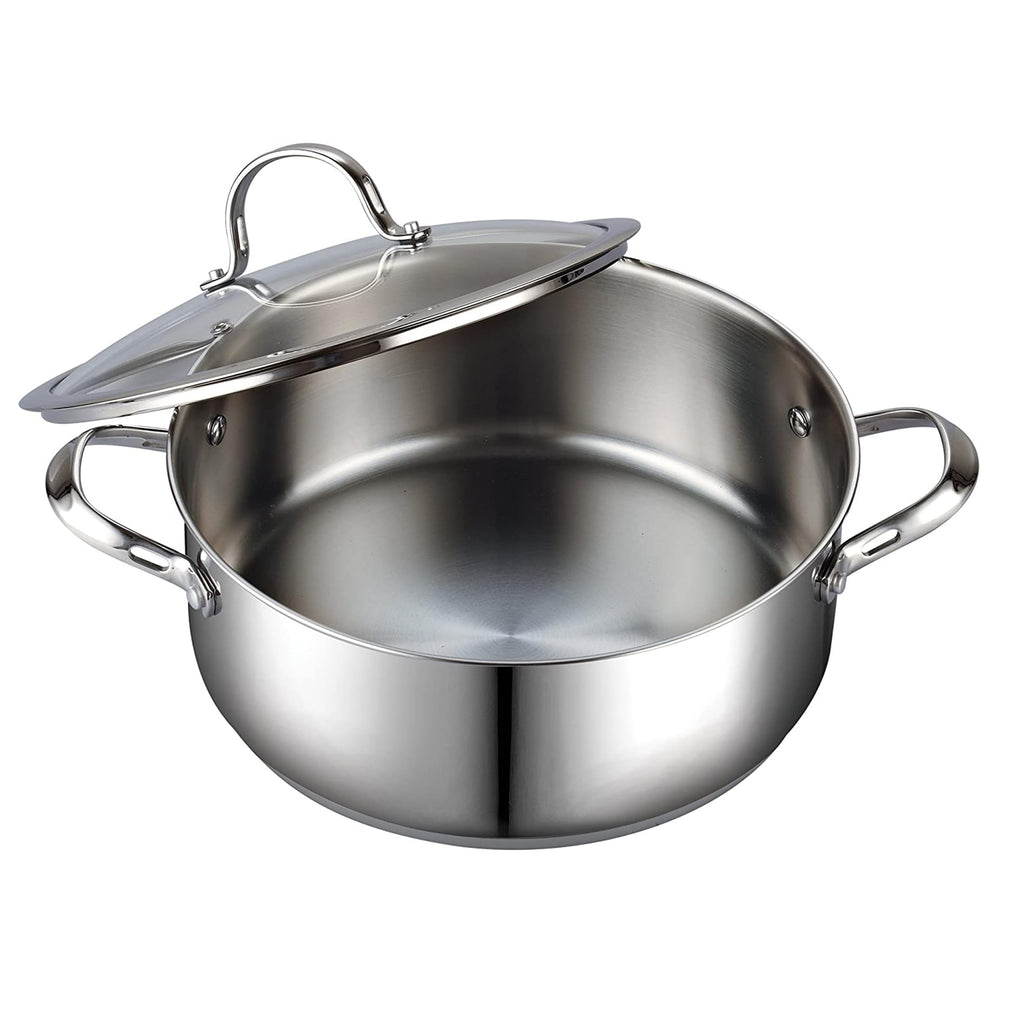 7 Quart Stainless Steel Stock Pot with Lid E957411