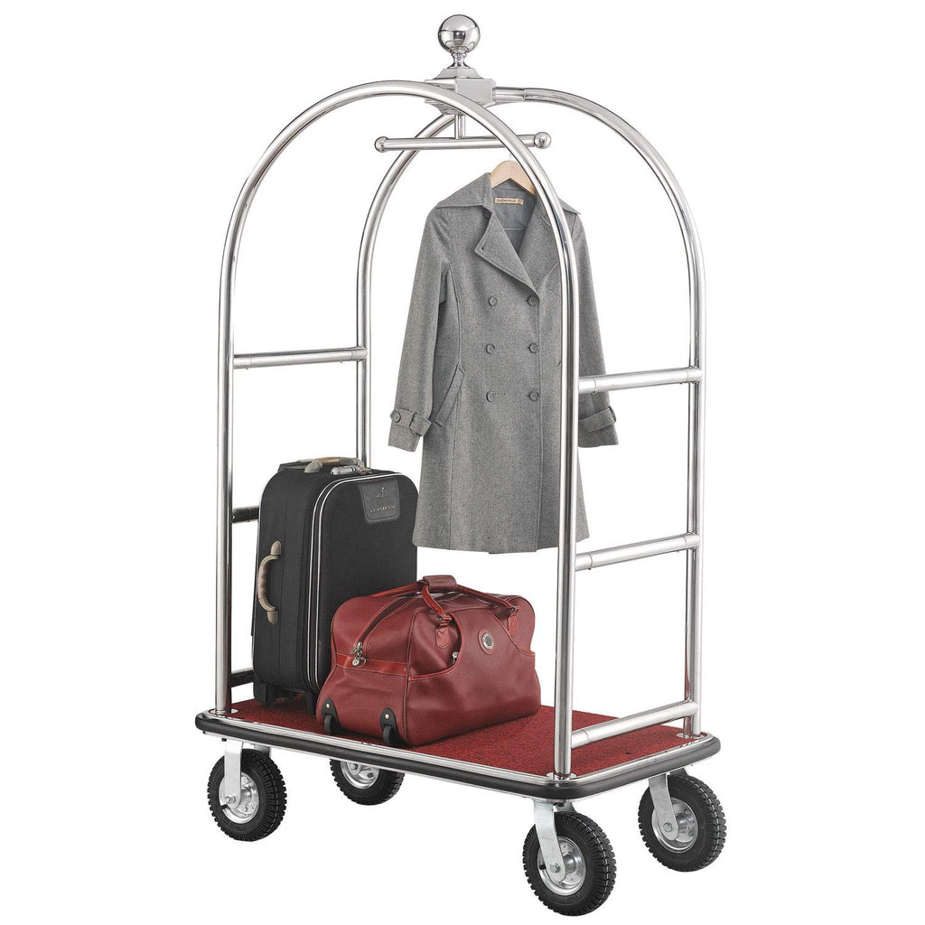 Silver Stainless Steel Bellman Cart K99389