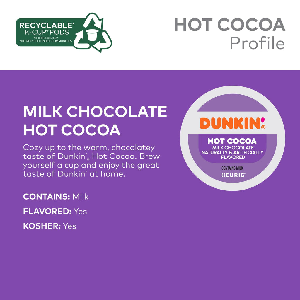 Milk Chocolate Hot Cocoa 22 Keurig Pods Y6454