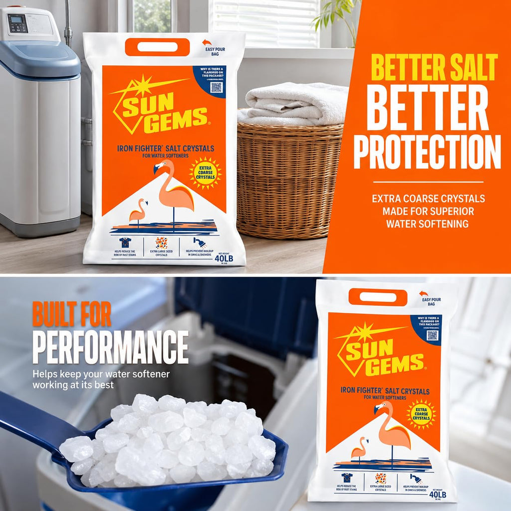 40 lb Extra Coarse Water Softener Salt Crystals U797