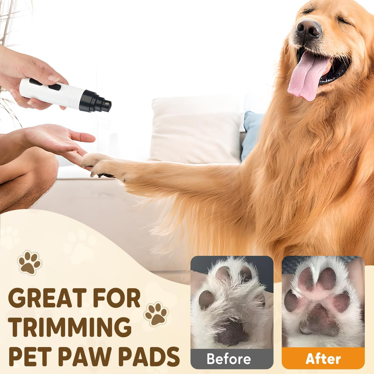 Dog Nail Trimmer with Replacement Grinding Heads J279535