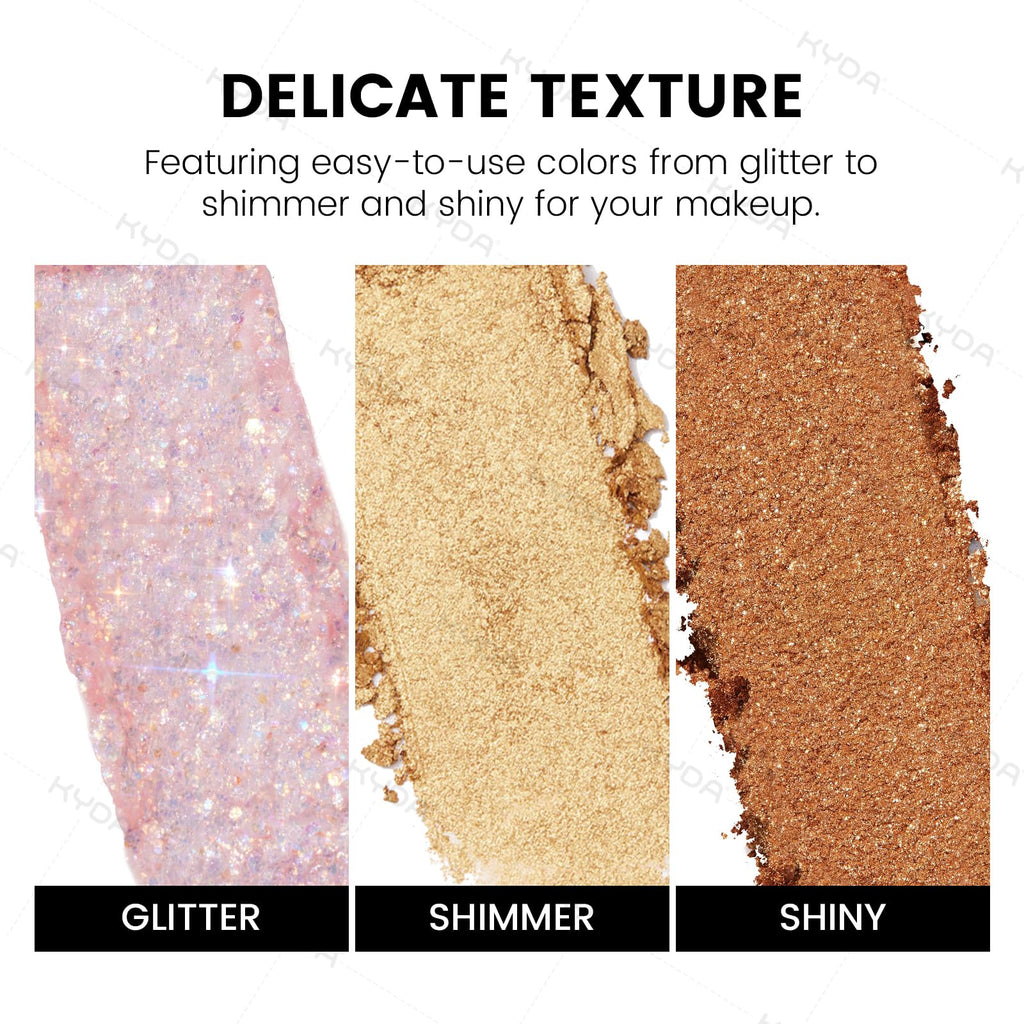 10 Colors Glitter Eyeshadow Palette Y2266