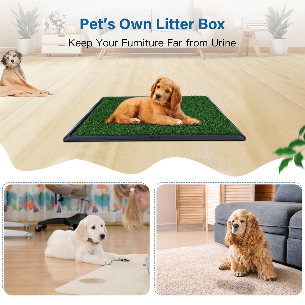 Artificial Grass Dog Potty Pad with Tray 20x30 inch N54910