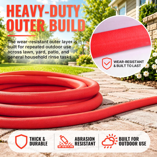 100FT 5/8" Garden Hose Brass Swivel Handle 600 PSI R7949