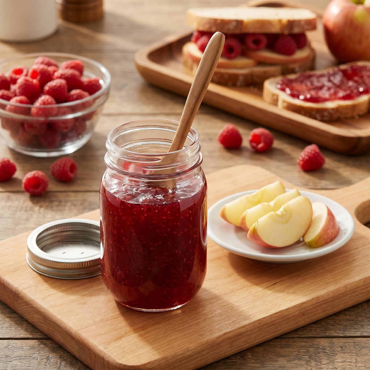 20 Pcs 12oz Glass Mason Jars With Lids K3794