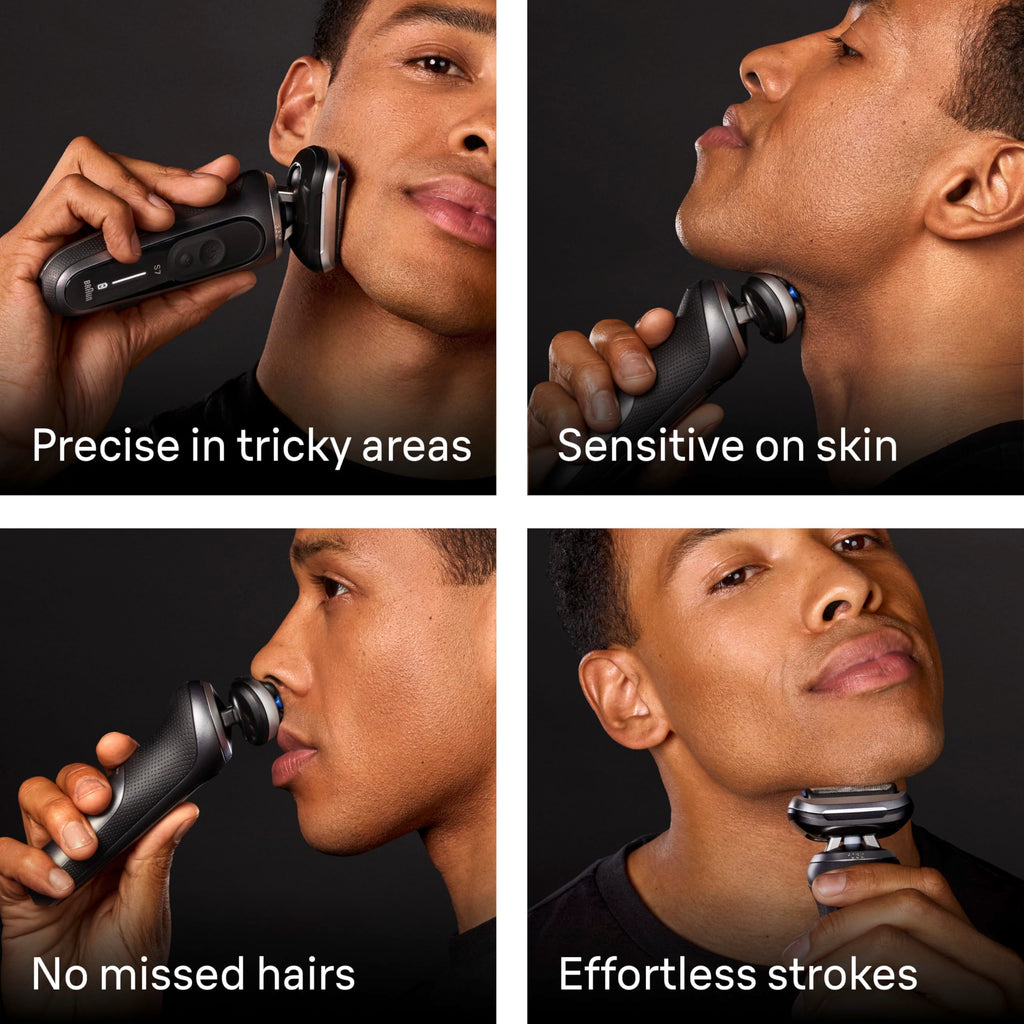 Electric Wet & Dry Foil Shaver with Travel Case O739052