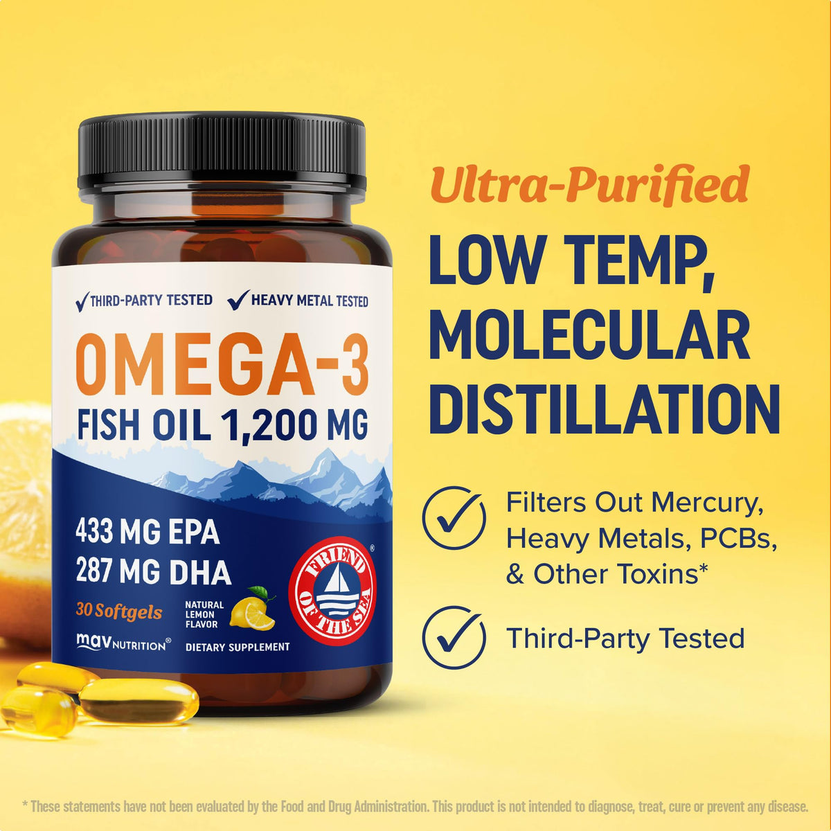 Omega 3 Fish Oil 1200 mg EPA & DHA C88383