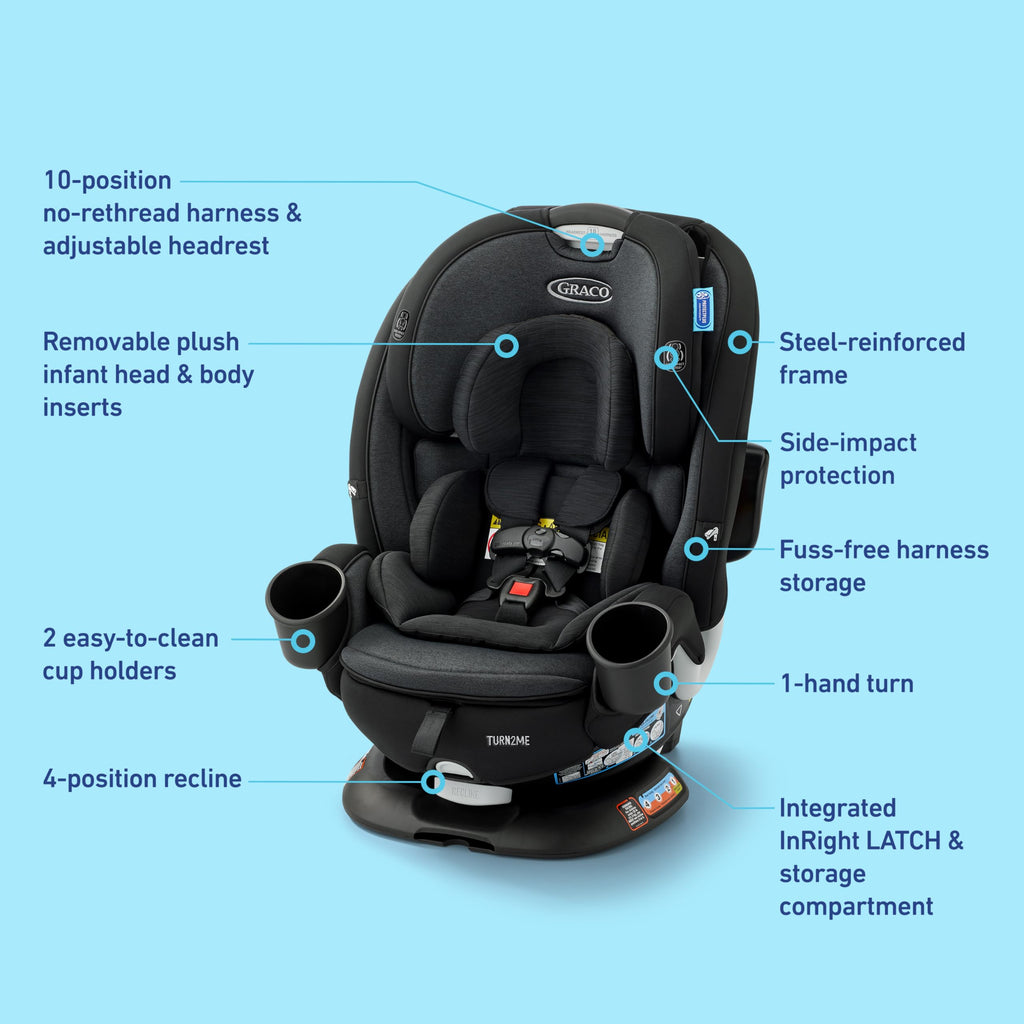 3-in-1 Rotating Convertible Car Seat B19017