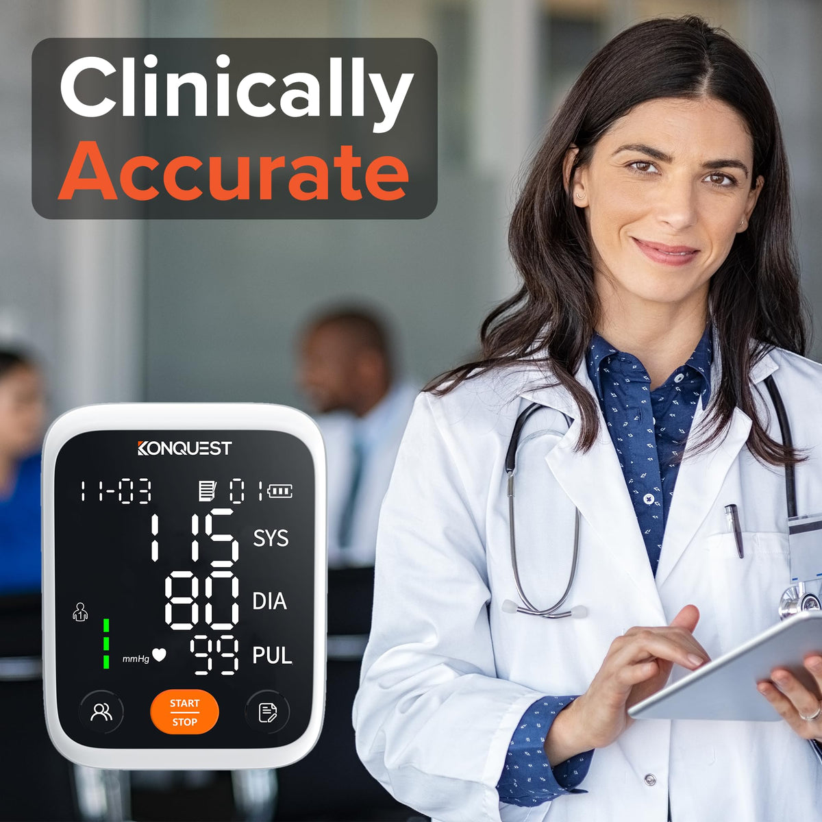 Upper Arm Blood Pressure Monitor with Adjustable Cuff X773