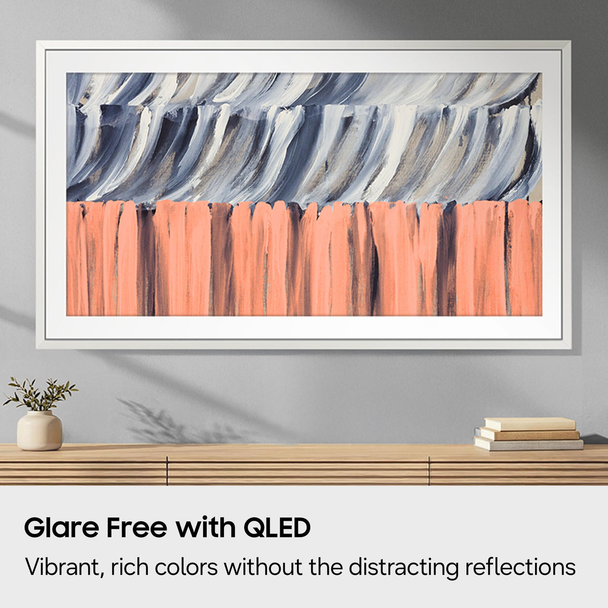 65-Inch Glare Free QLED Smart TV with Wall Mount W89321