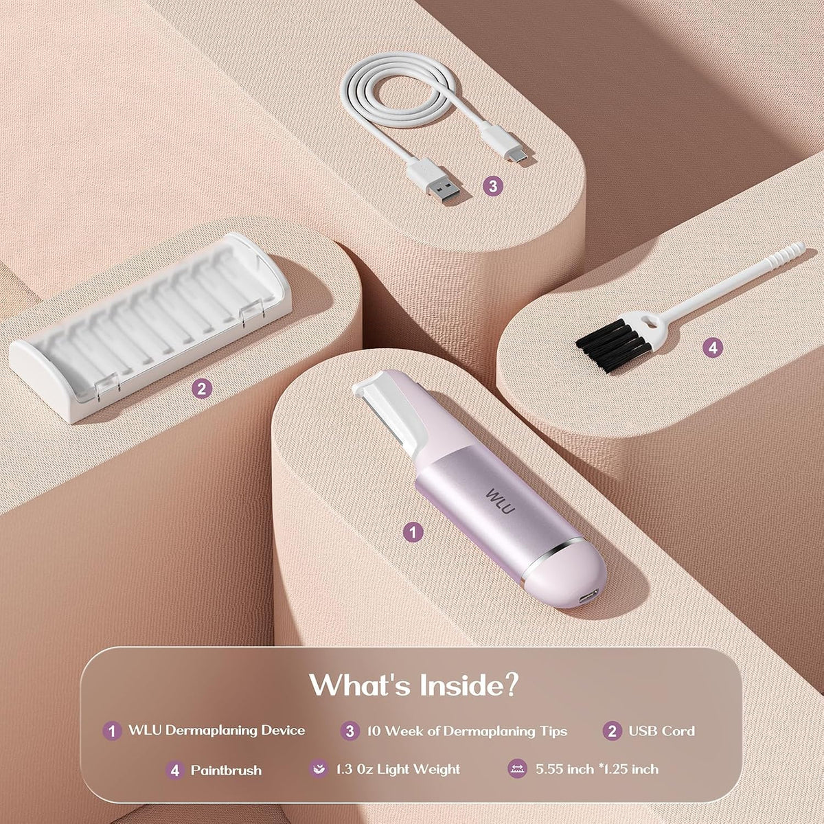 Lavender Purple Facial Razor I9762