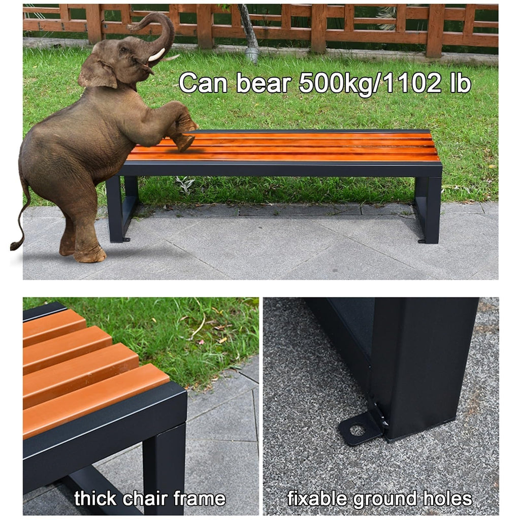 Outdoor Metal Park Bench T26751