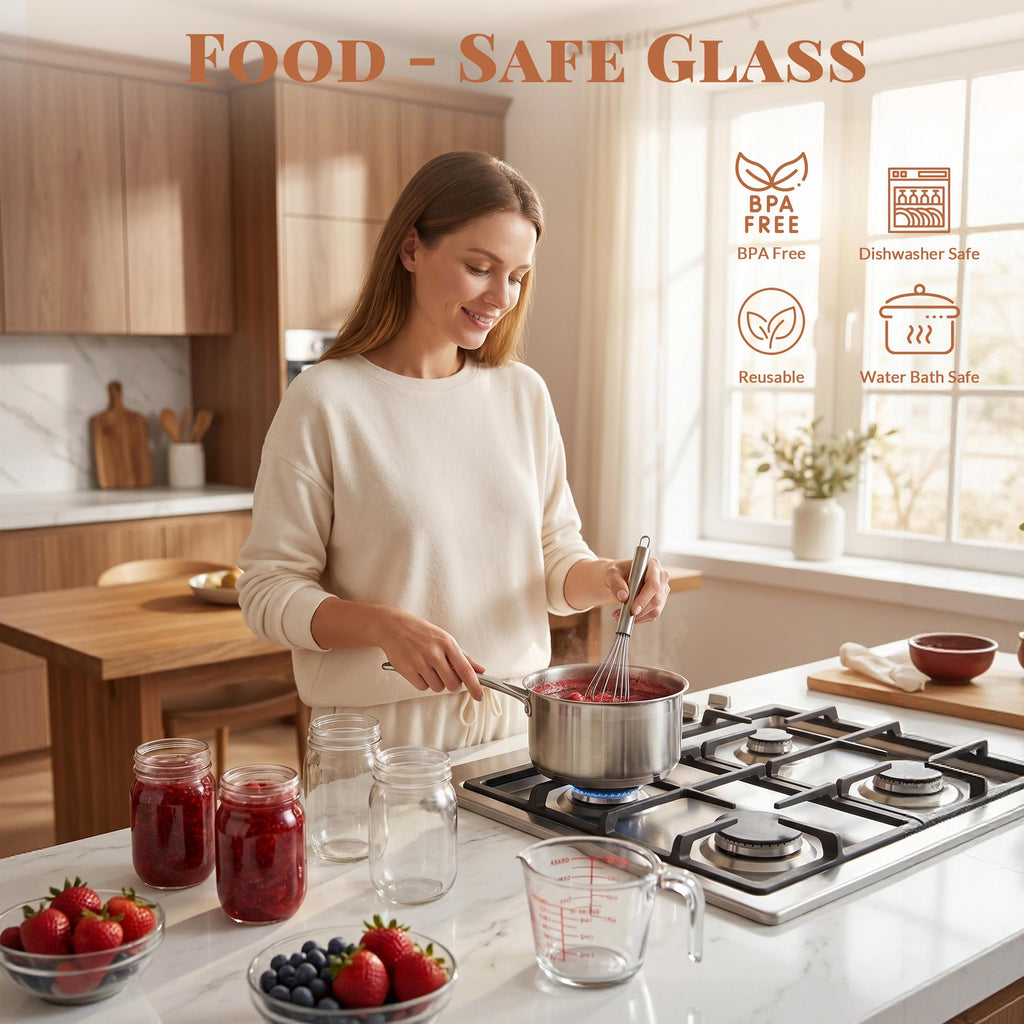 20 Pcs 12oz Glass Mason Jars With Lids K3794