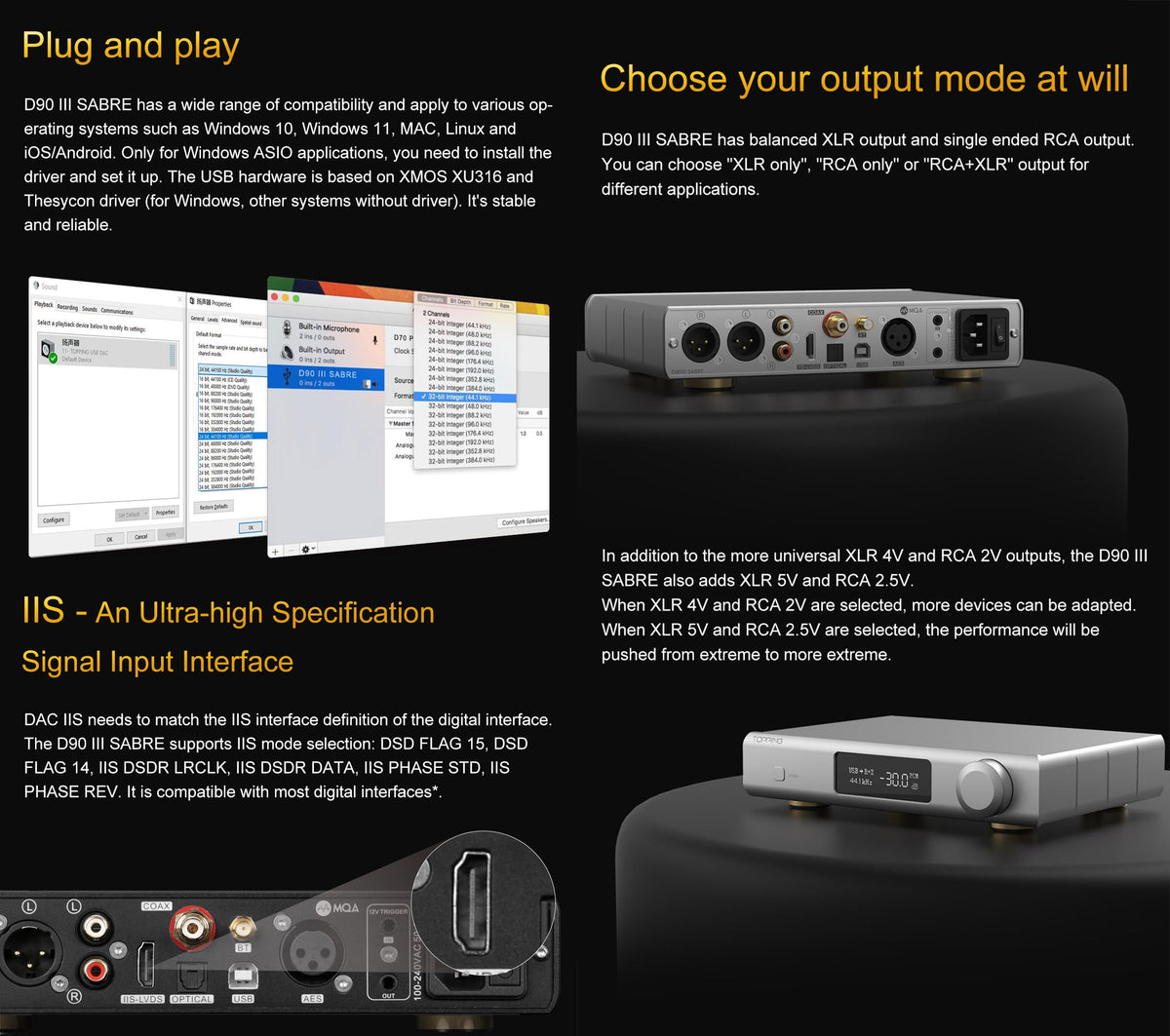 Black Desktop DAC Preamp C229