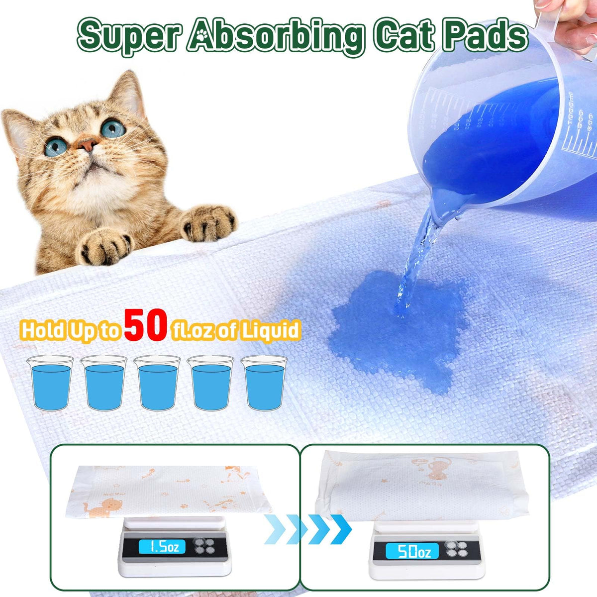 Super Absorbent Unscented Cat Litter Pads 70ct O687