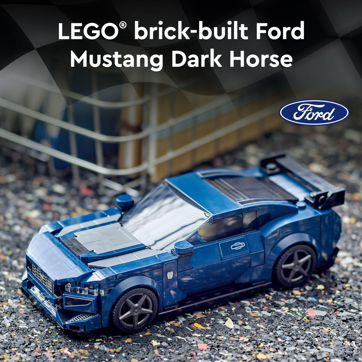 Buildable Blue Sports Car Model Set T303