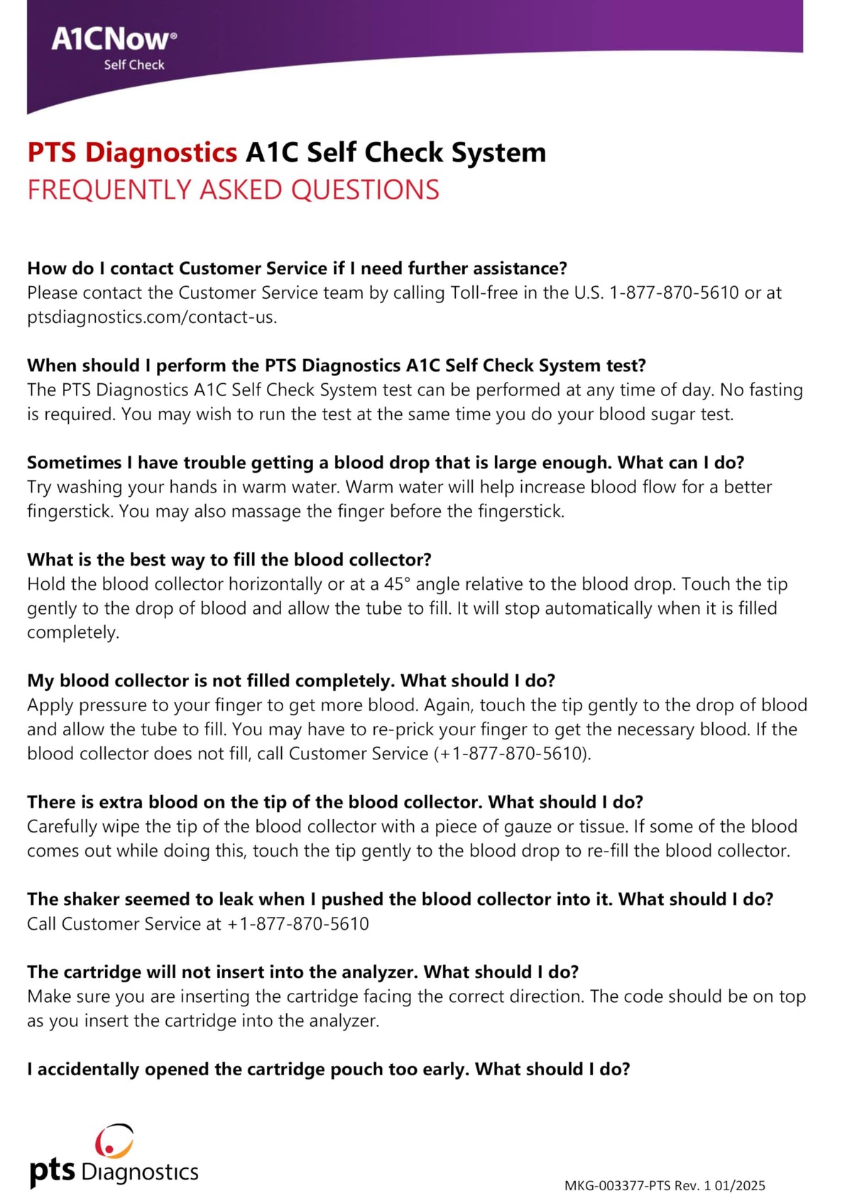 A1C Home Test I327
