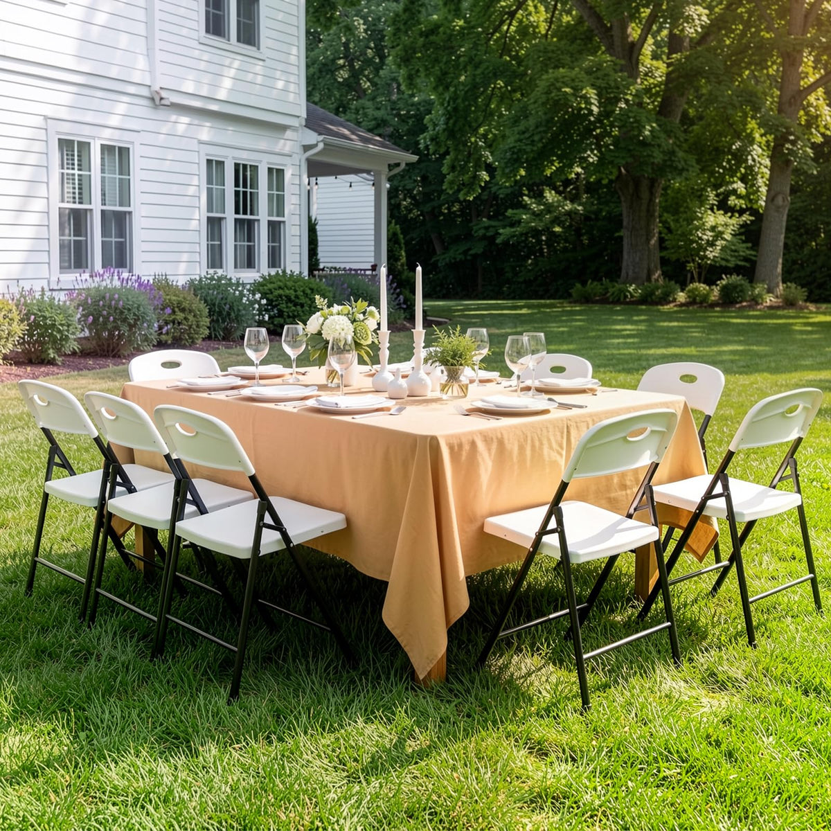 White 6 Pack Heavy Duty Folding Chairs P574