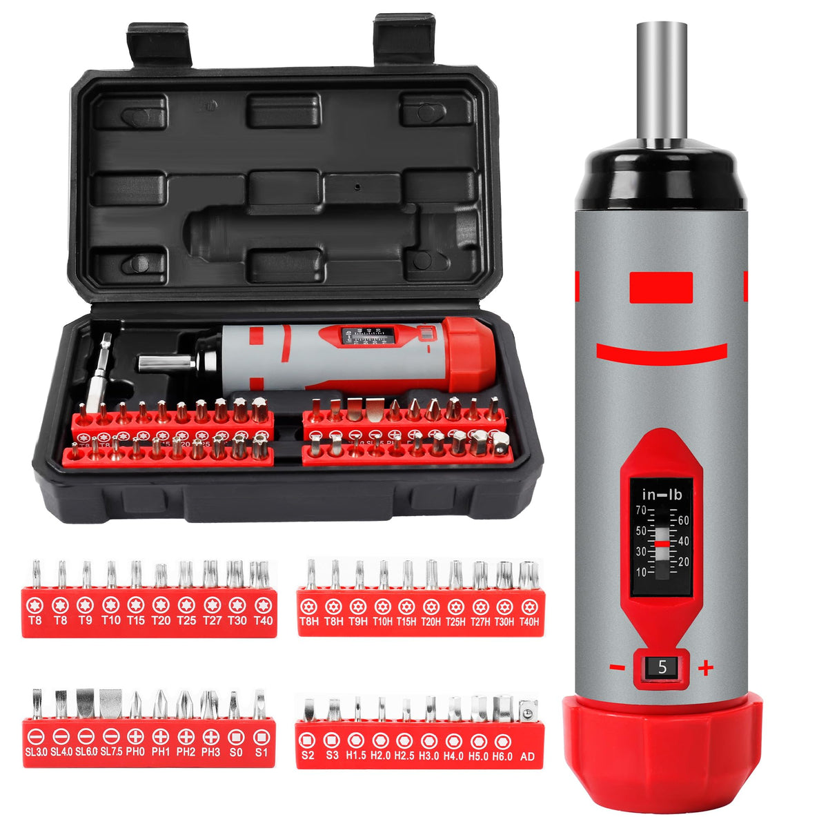 42-Piece Torque Screwdriver Set with 40 CR-V Bits X6179