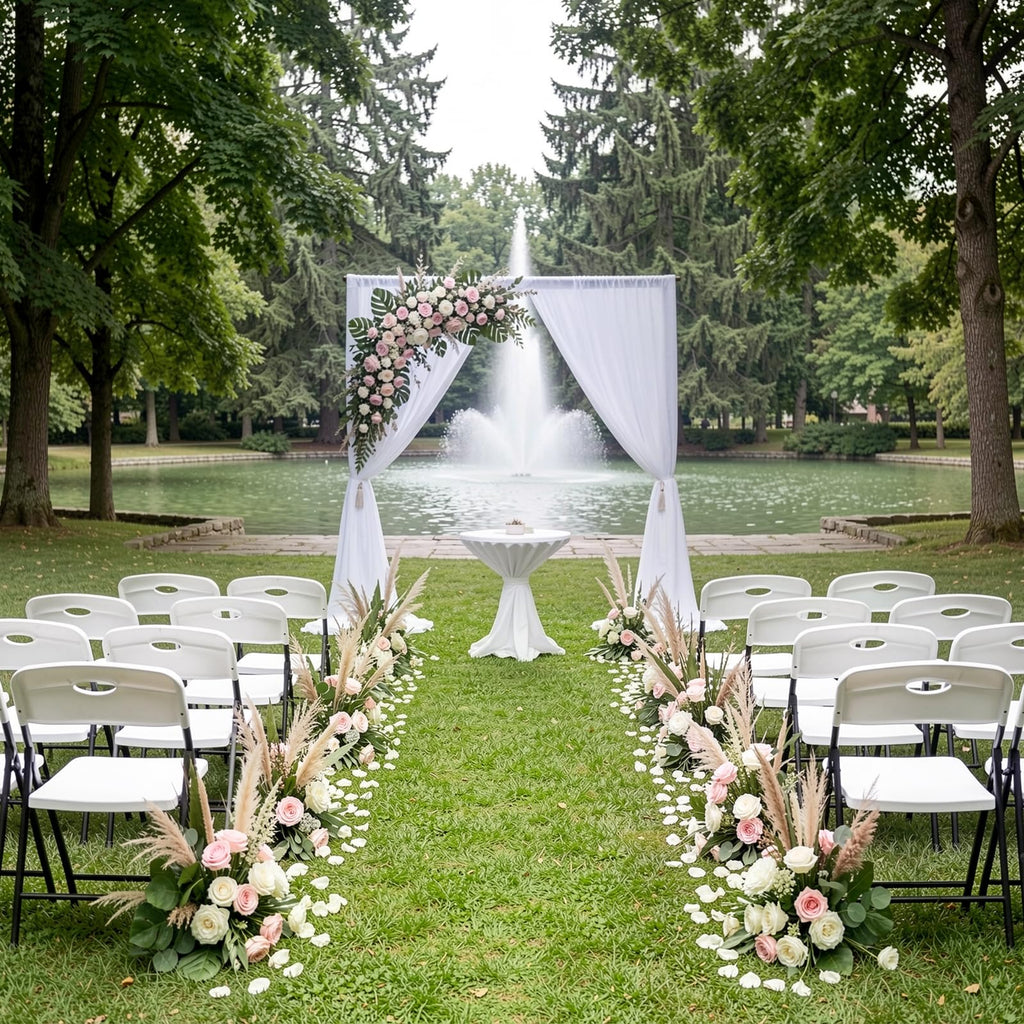 White 6 Pack Heavy Duty Folding Chairs P574