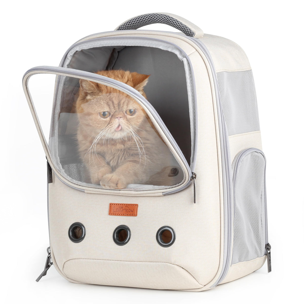 Pet Carrier Backpack, Airline-Approved (Beige) D5051