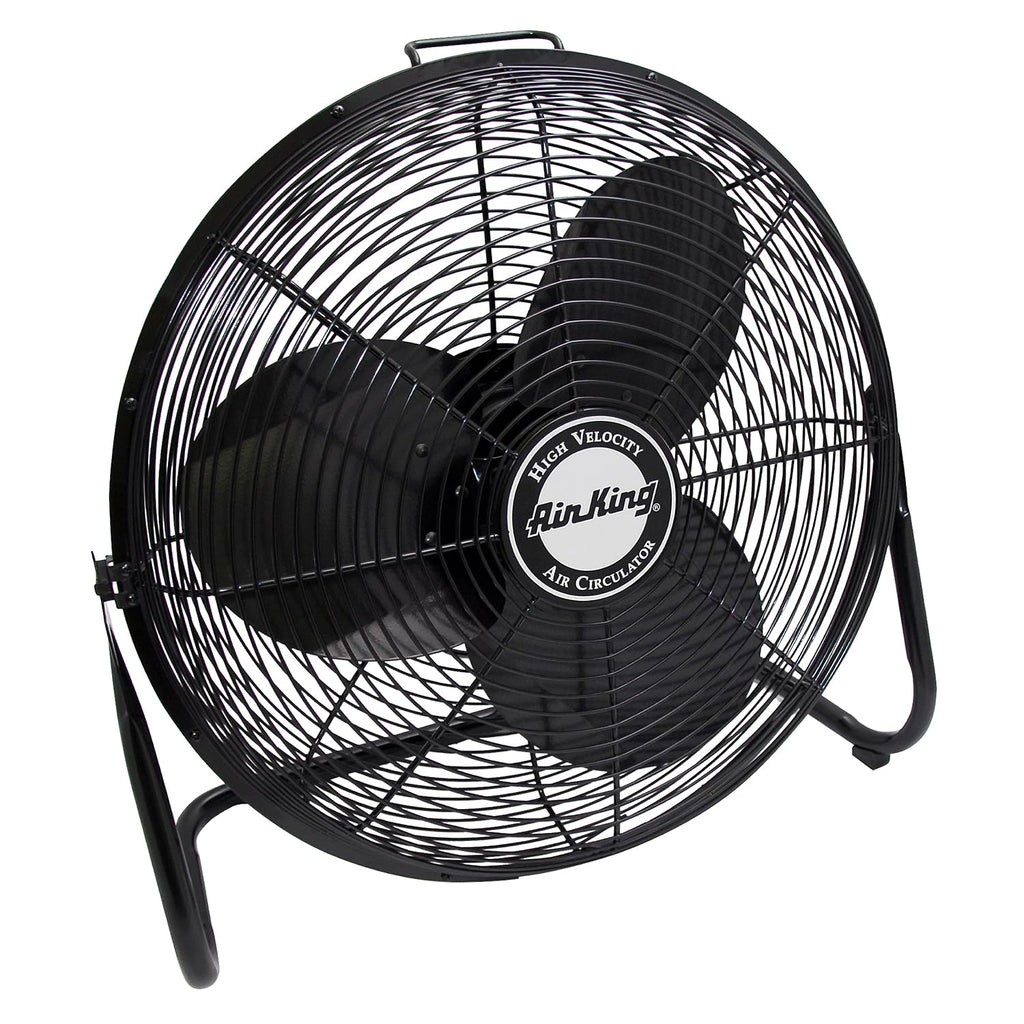 20-Inch High Velocity Pivoting Floor Fan, Black E630507