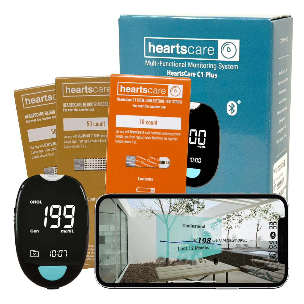 Total Cholesterol Meter Test Kit with TC 10 Count and BG 100 Count O6194