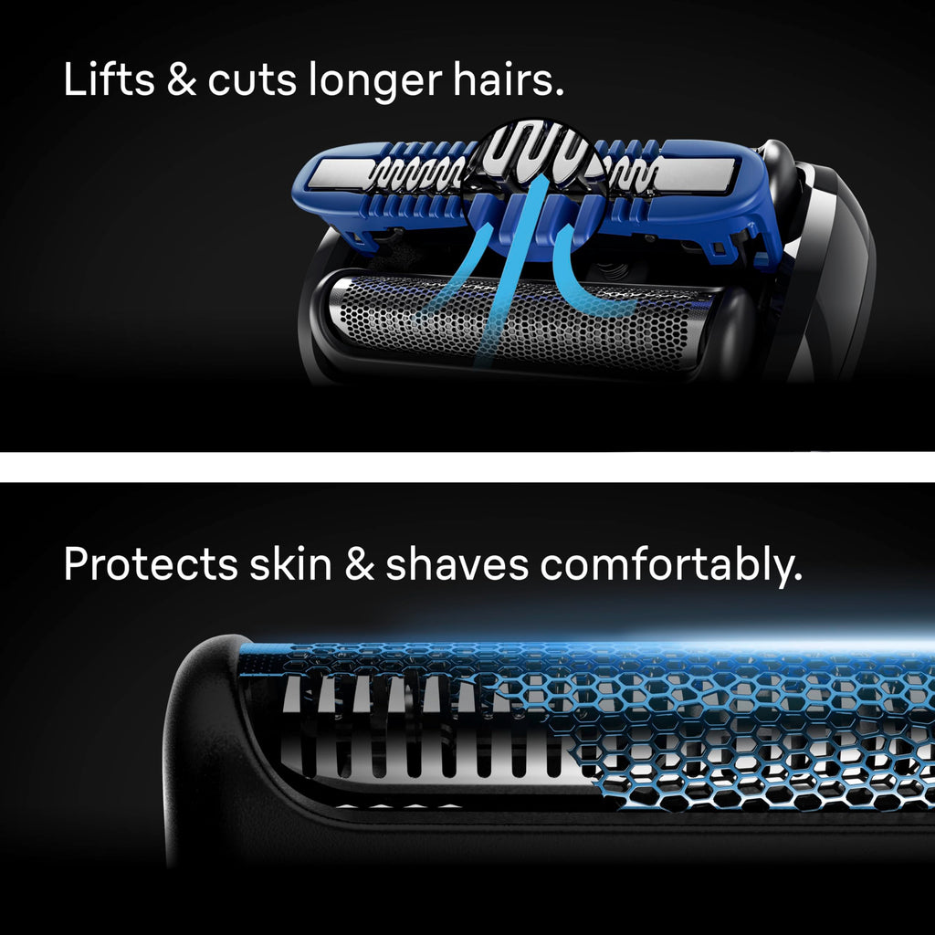 Electric Wet & Dry Foil Shaver with Travel Case O739052