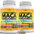 Ashwagandha Maca Root Fenugreek Tongkat Ali Ginseng 120 Count Supplement G786