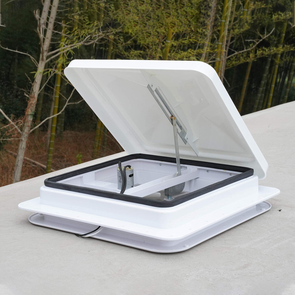 2 Pack 14 Inch White RV Roof Vent Cover D52385