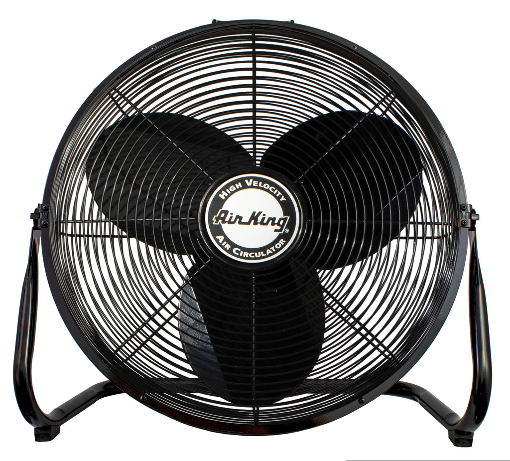 20-Inch High Velocity Pivoting Floor Fan, Black E630507
