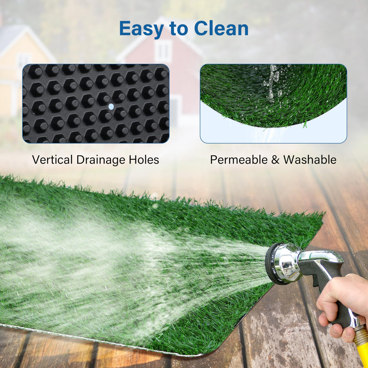 Artificial Grass Dog Potty Pad with Tray 20x30 inch N54910