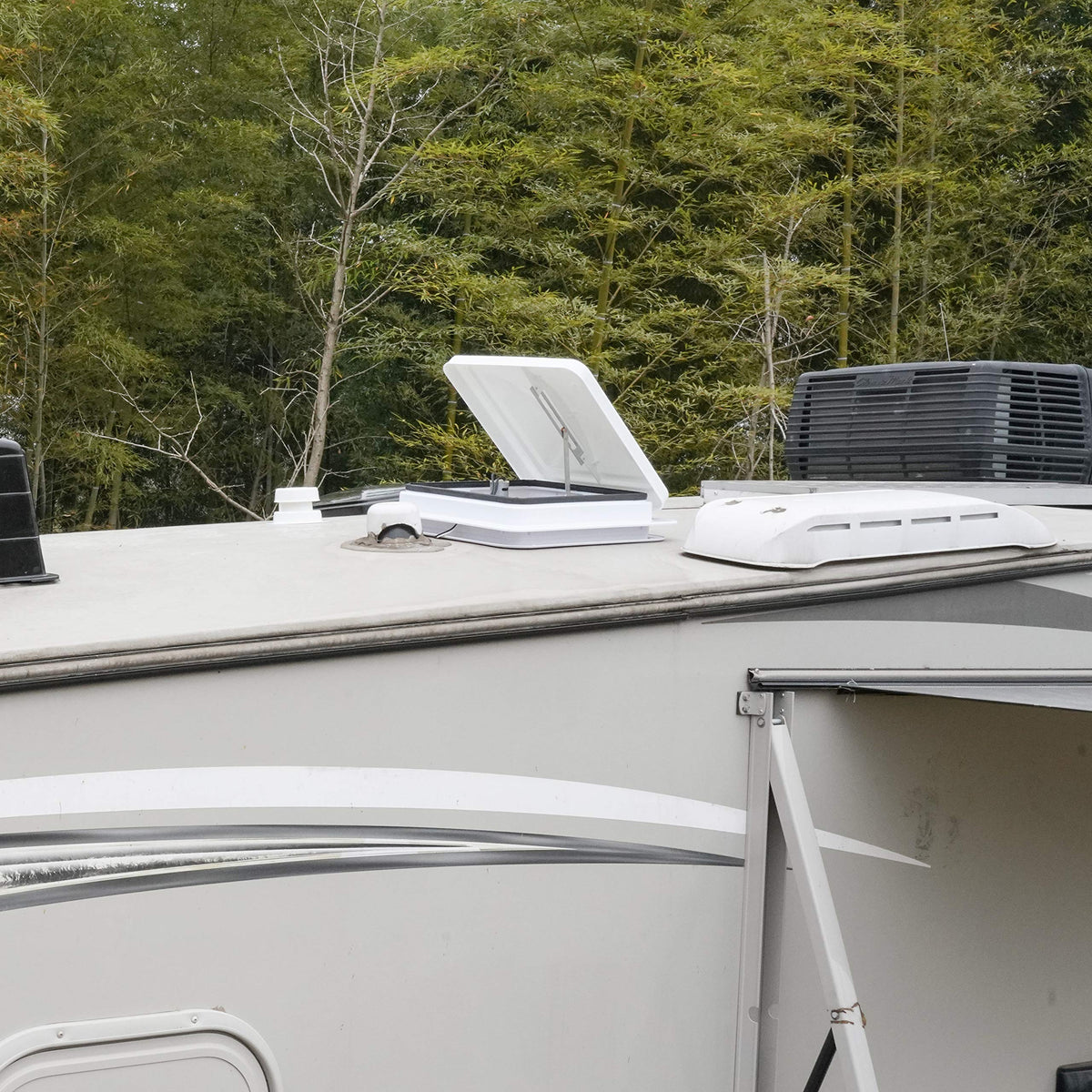 2 Pack 14 Inch White RV Roof Vent Cover D52385