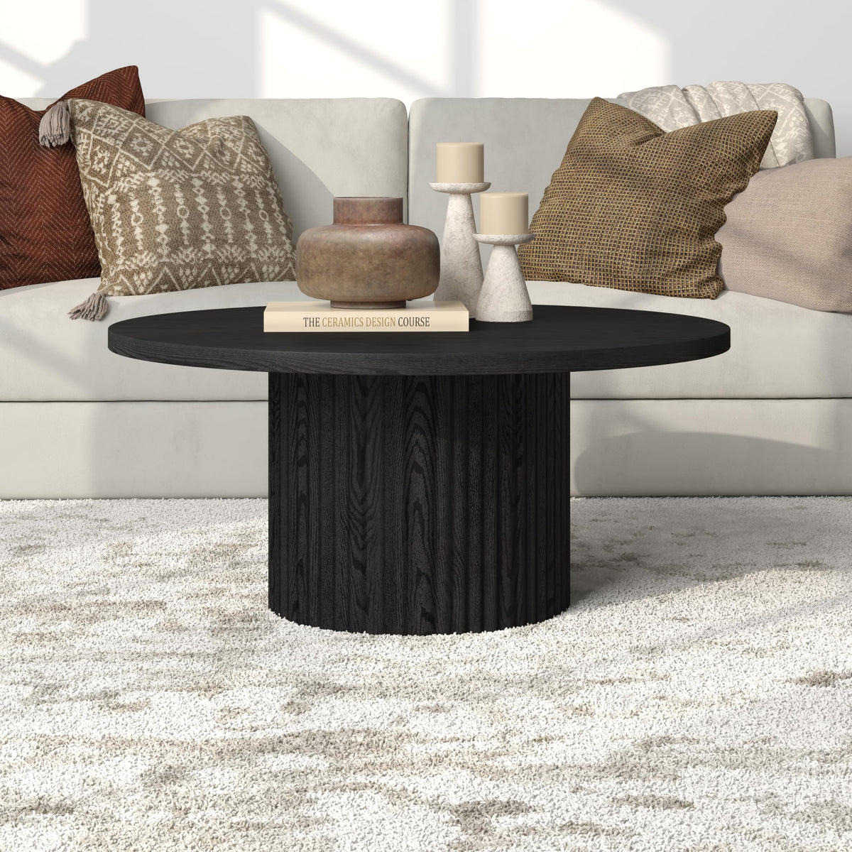 32" Modern Fluted Coffee Table Z526450