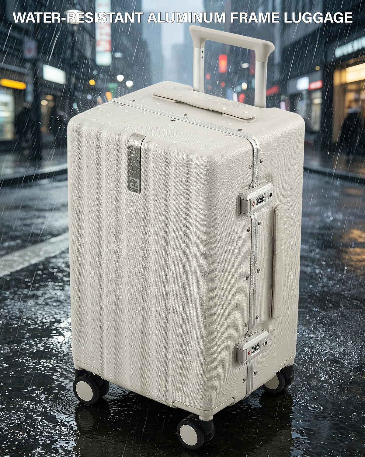 20 Inch Zipperless Aluminum Frame Hard Shell PC Carry-On Luggage with TSA Lock N68252