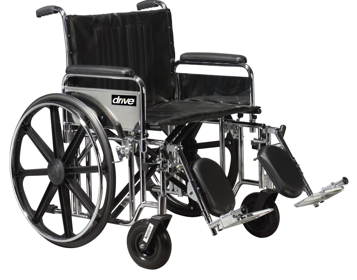 Black 22 Inch Bariatric Wheelchair O919439